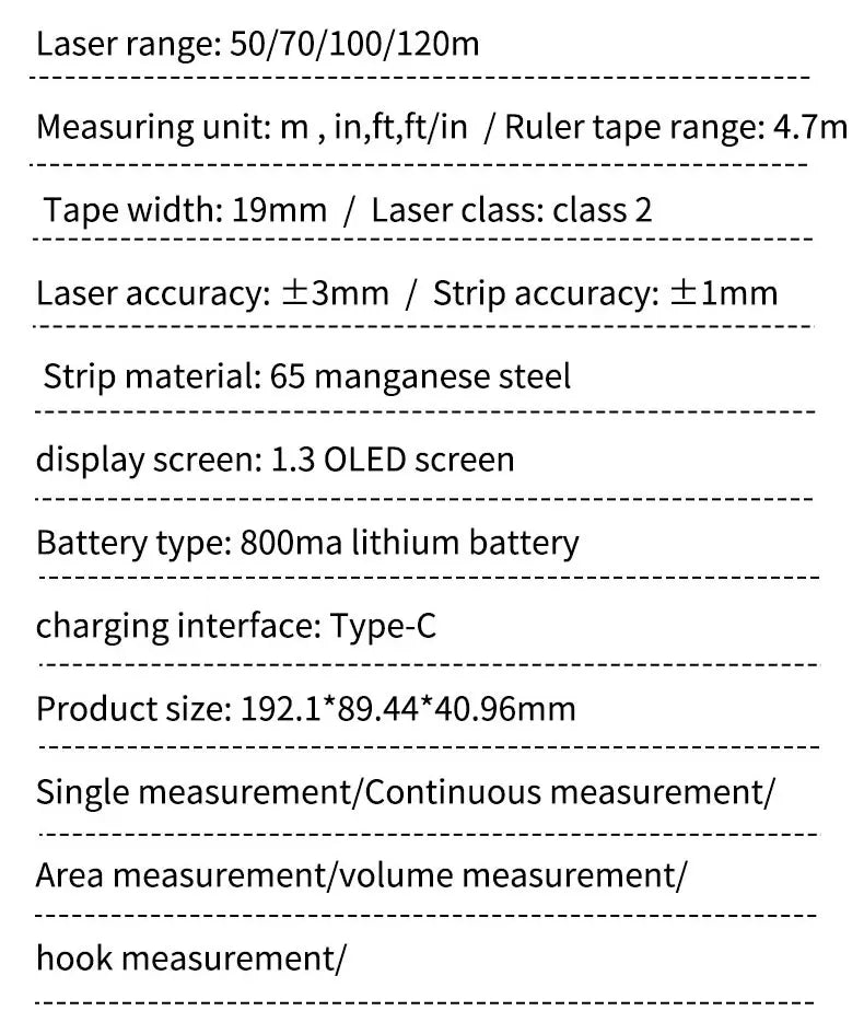 Smart Laser Tape Measure