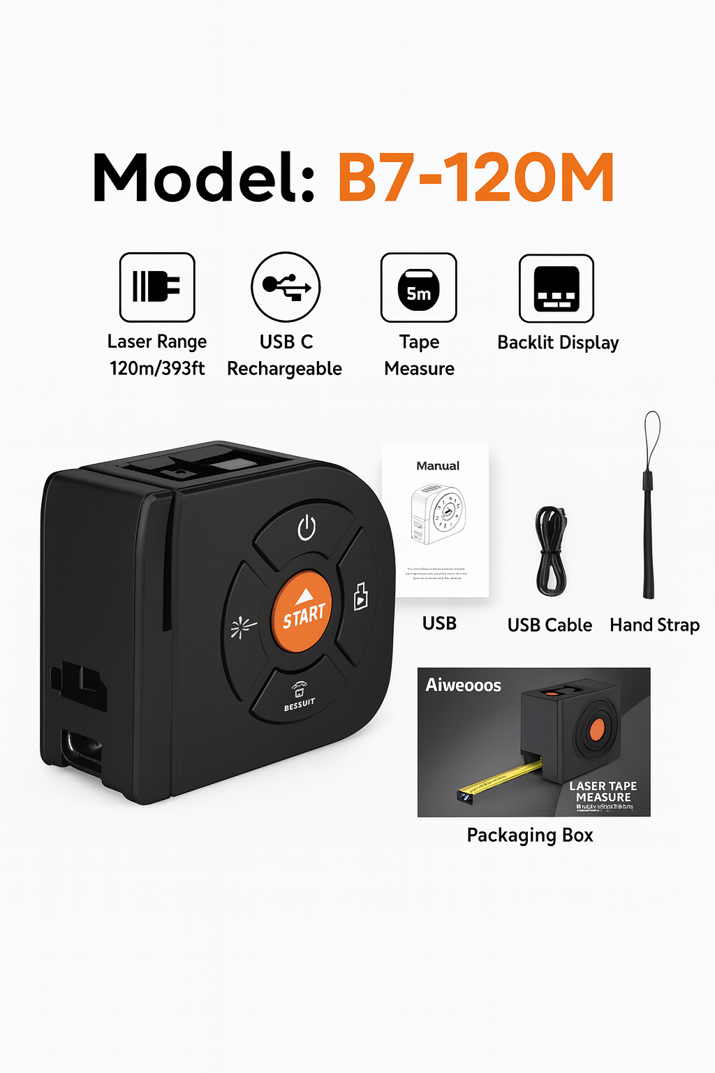 Smart Laser Tape Measure