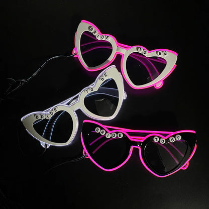 Glowing Heart Party Glasses
