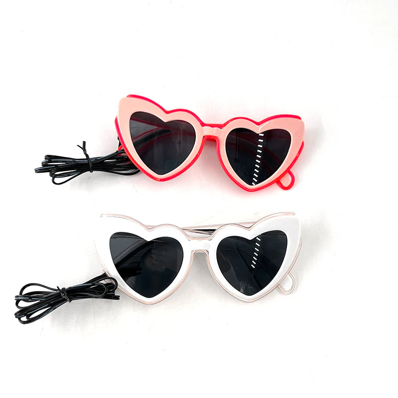 Glowing Heart Party Glasses